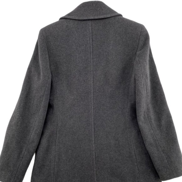 Women's gray peach lining wool-blend jacket